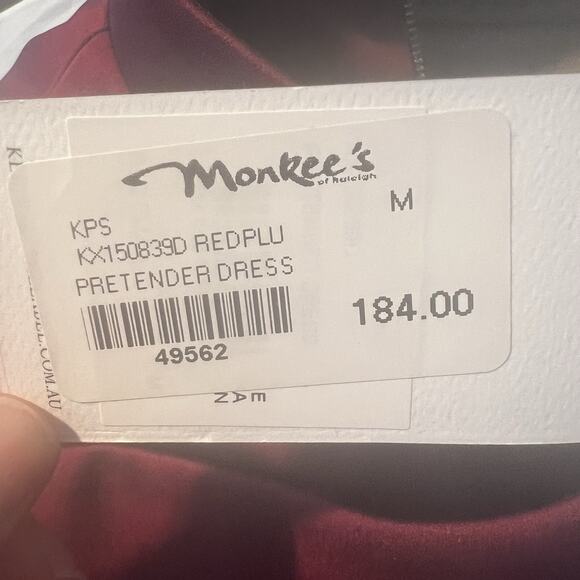 Keepsake the Label Revolve NWT Dress Burgundy M * Flawed Sleeveless Cocktail - Picture 11 of 11